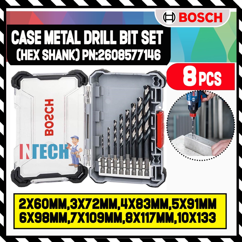 Bosch hex shank discount drill bit set