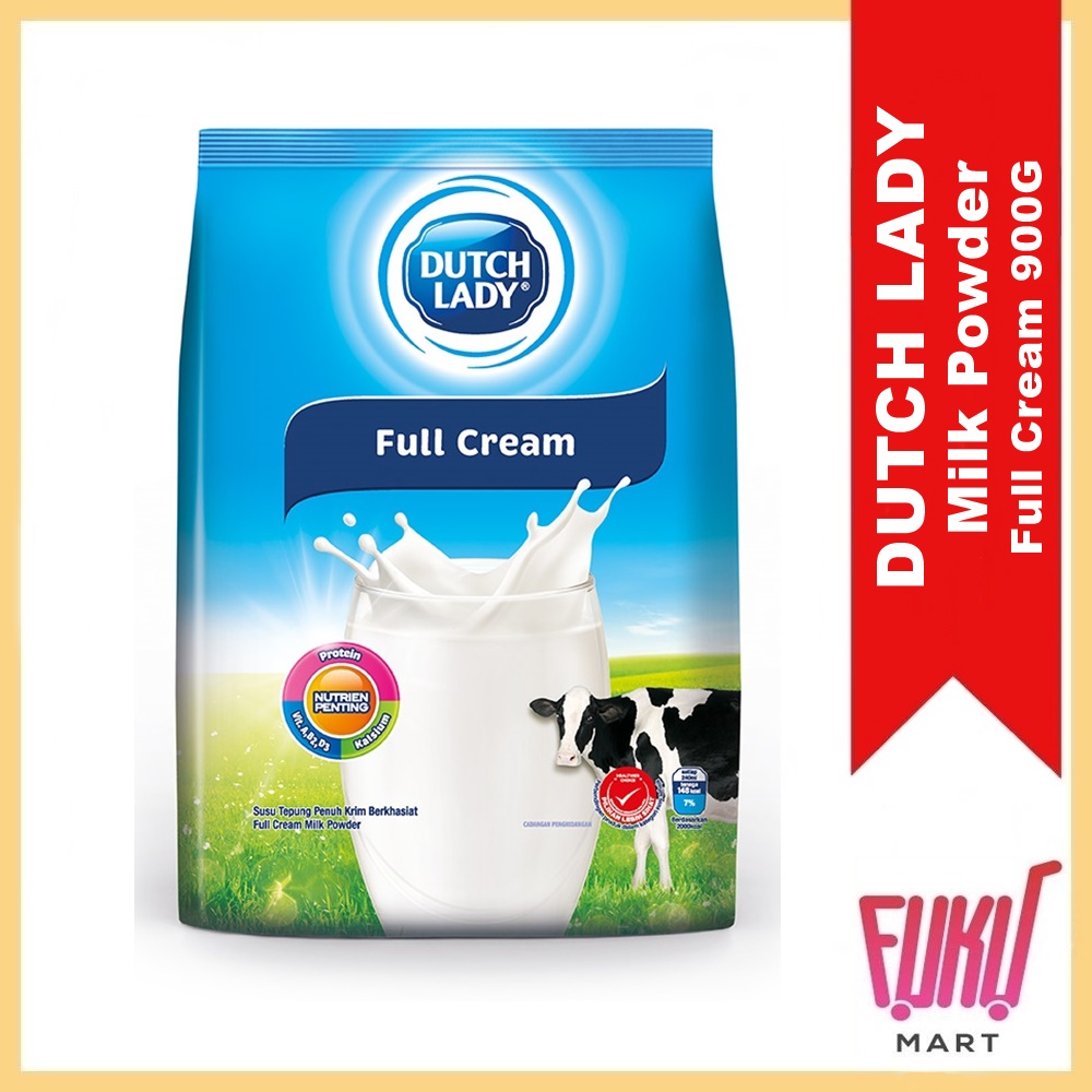(Ready Stock) Dutch Lady Full Cream Milk Powder 900G Family Milk Powder ...