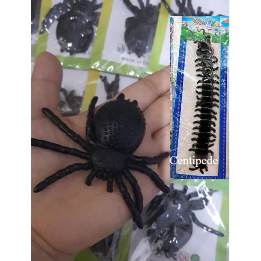 READY STOCK !! 1 pcs sticky spider and Centipede / education animal ...