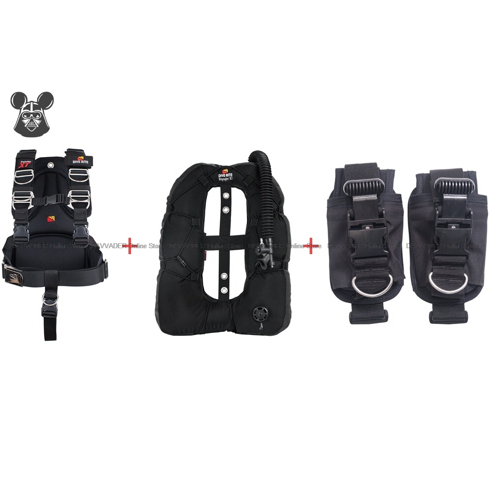 DIVE RITE Set TransPac XT Harness Diving BCD + Voyager XT Wing + Weight
