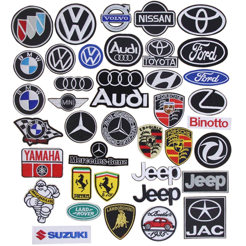 Car Logo Cloth Stickers Clothes Badges Armband Pants Patch Decals Has