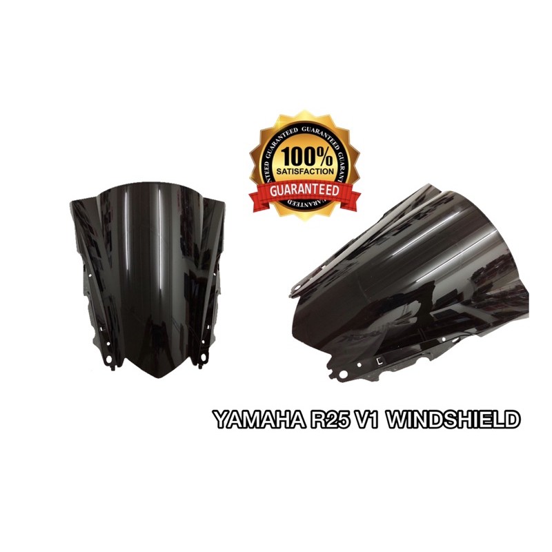 WINDSHIELD R25 YAMAHA R25 WINDSCREEN VISOR YAMAHA R25 WIND SHIELD ...