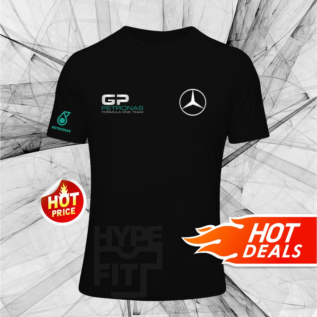 T-shirt Tee Cotton 170gsm Unisex Short Sleeve Ss New Mercedes Petronas 