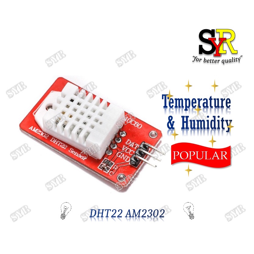 DHT22 AM2302 Temperature & Humidity Sensor mdl (PR46C) | Shopee Malaysia