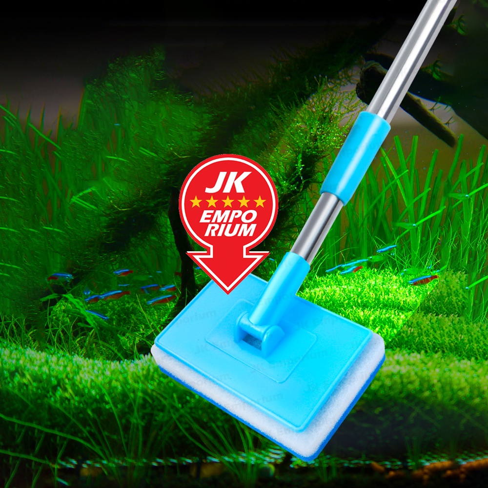 Aquarium Cleaning Brush Glass Cleaner Algae Scrub Scraper Sponge Telescopic Fish Tank Aquarium
