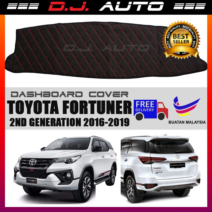 Car Dashboard Cover Dash Mat for Toyota Fortuner 2nd Generation 2016