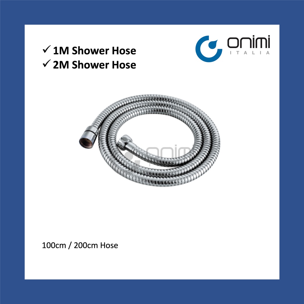 Onimi Italia - 1m 2m (100cm / 200cm) Heavy Duty Stainless Steel Shower ...