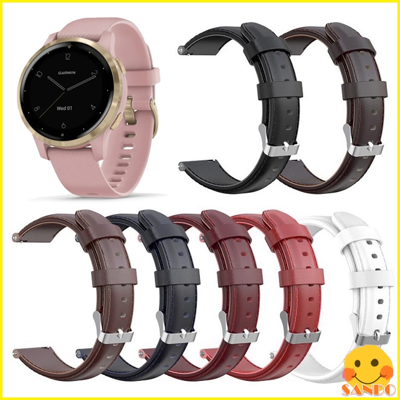 Garmin Vivoactive 4S/Venu 2S/Vivomove 3S Genuine Leather Band