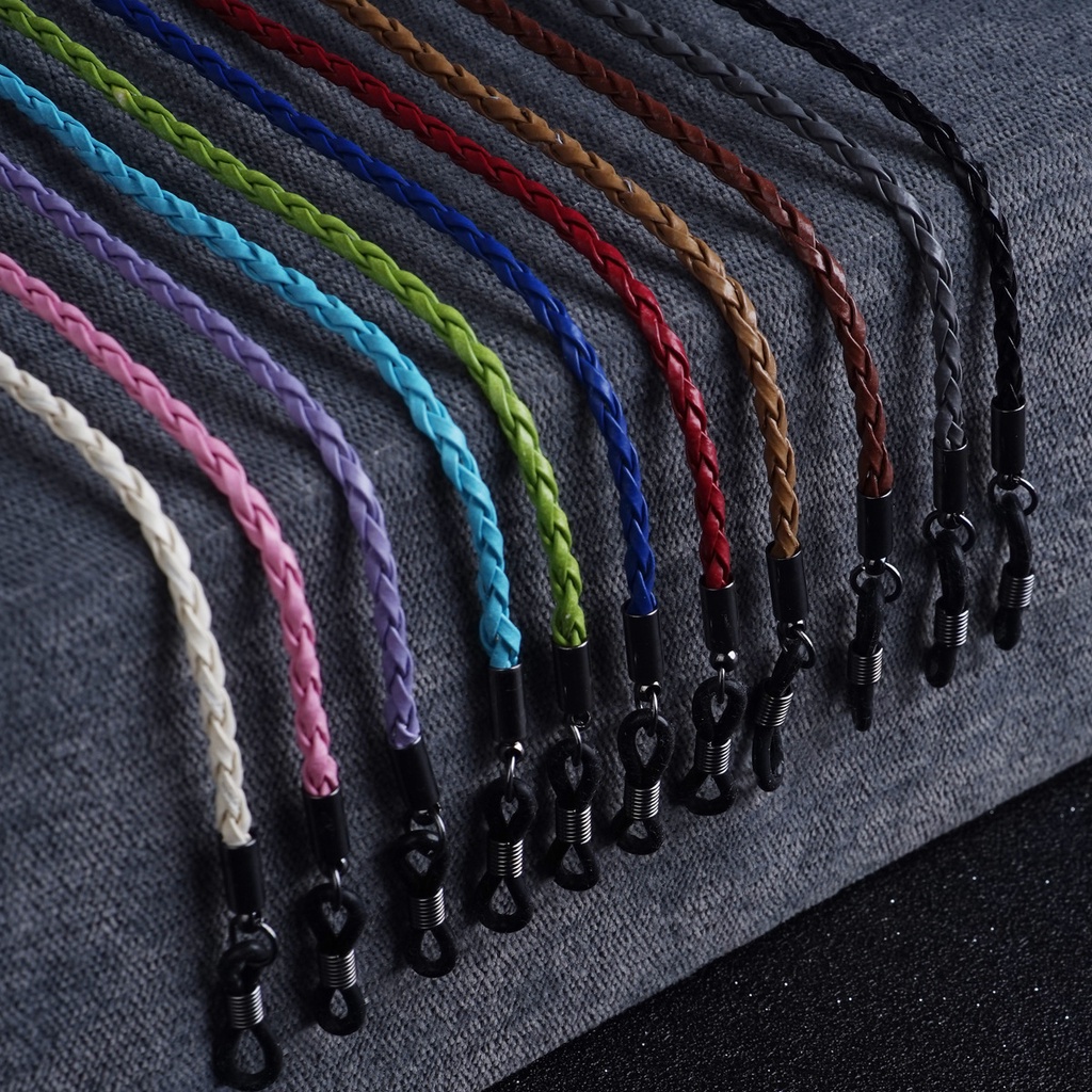 HALOO DIY Korea Style PU Leather Glasses Rope Twist Mask Extension for ...
