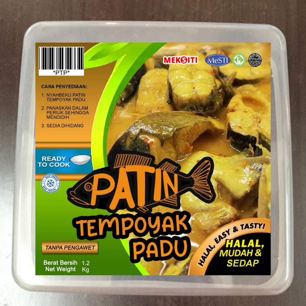 Patin tempoyak frozen Frozen patin tempoyak padu ikan patin