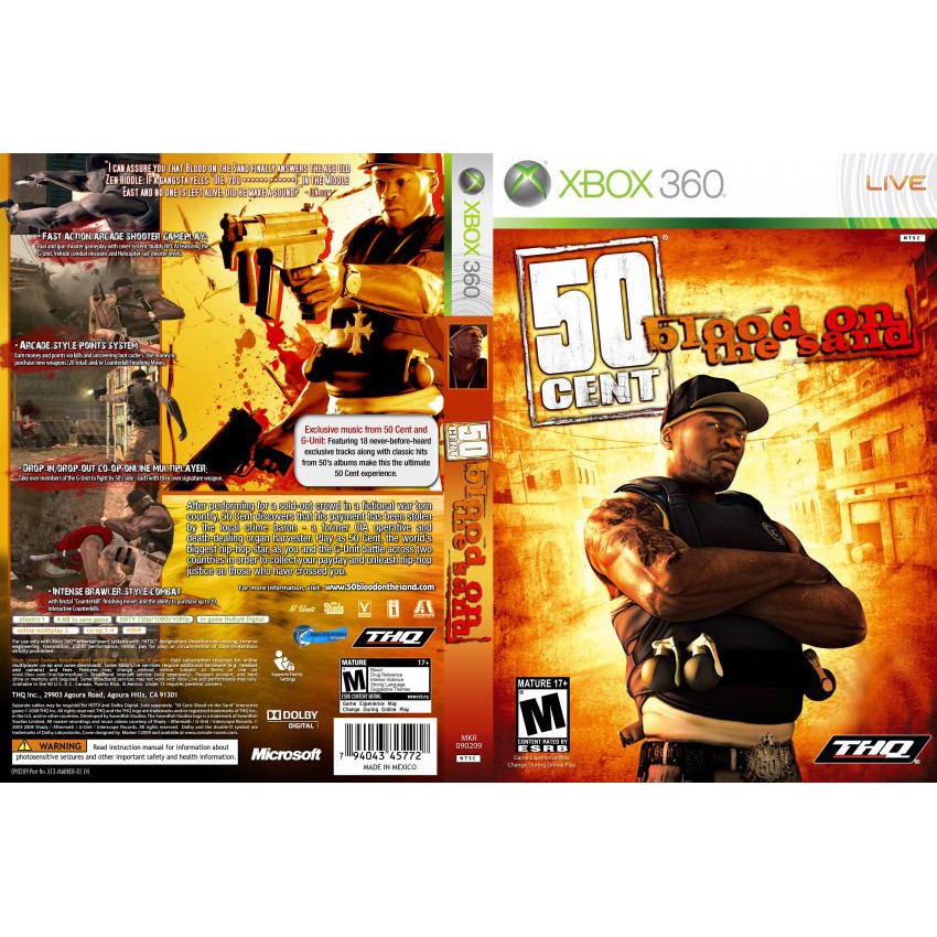 XBOX 360 50 Cent Blood On The Sand