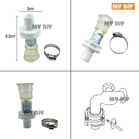 MYDIYHOMEDEPOT Washing Machine Inlet Hose Connector Coupler Joint A