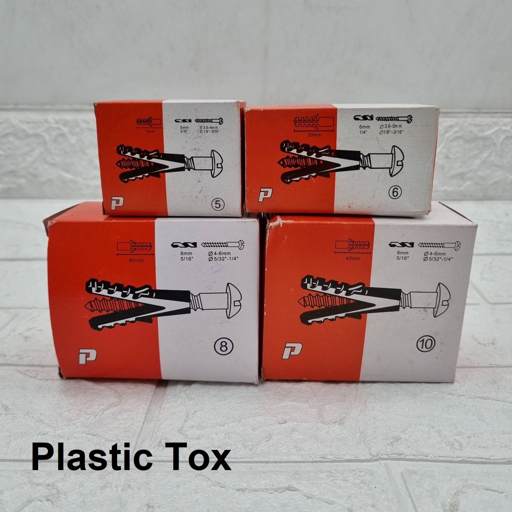 Plastic Tox 5 6 8 10 Tox Wall Plug / Plastic Anchor / Expansion Screw ...