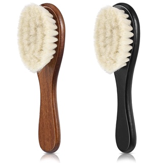 Palms Barber Fade Brush - Soft Natural Fiber and Wooden Handle