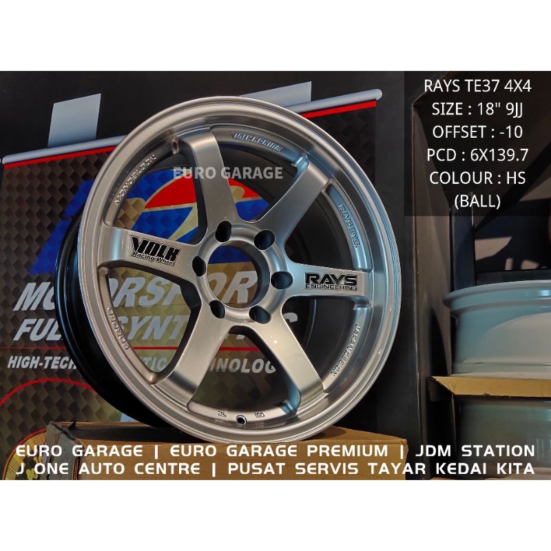 NEW RIM 18 6X139.7 RAYS TE37 4X4 ford ranger triton dmax hilux vigo ...
