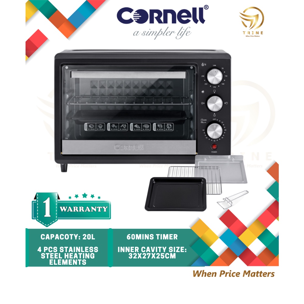 Cornell 20l Electric Oven Ceo E2010x Ketuhar Elektrik Shopee Malaysia 6469