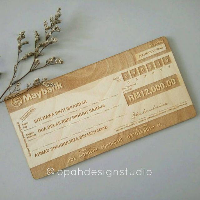 Mockup Cheque Engraving (Acrylic /Kayu) | Shopee Malaysia