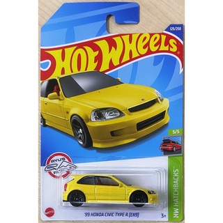 Hot Wheels 99 Honda Civic Type R EK9 [1999 Hatchbacks J