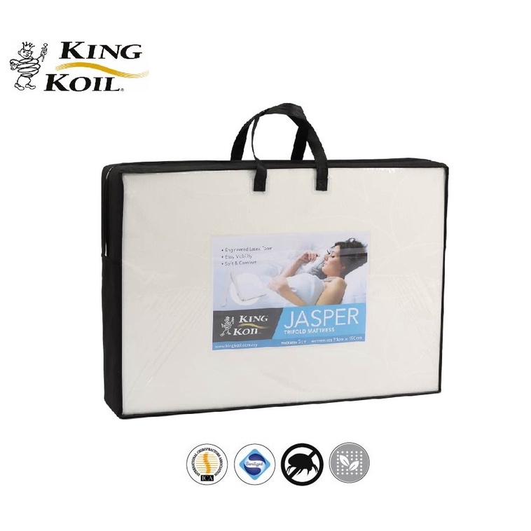 King Koil 3 Fold Engineered Latex Single Size Mattress (2") Shopee