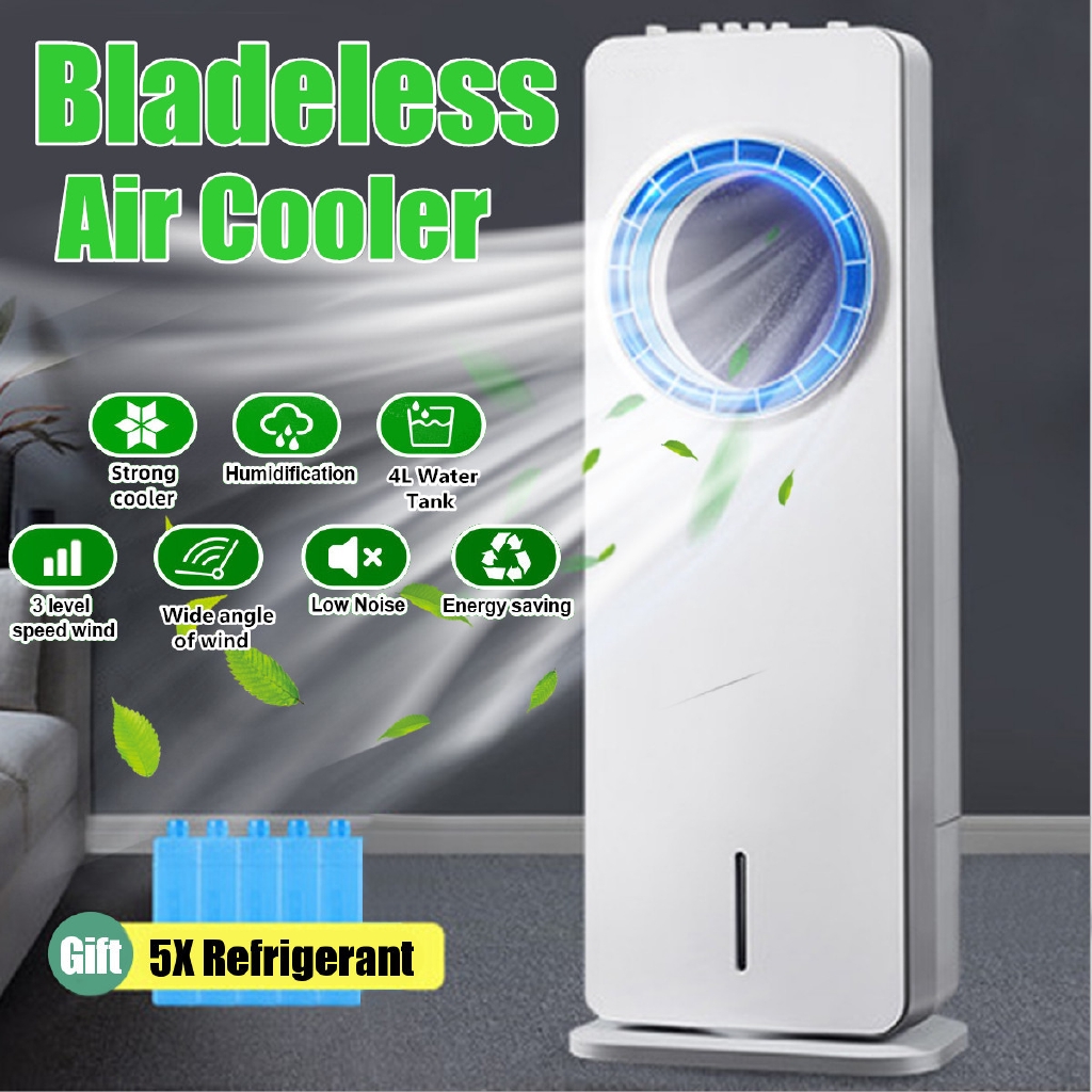 Dual Water Tank Portable Bladeless Air Cooler Air Conditioning Cooler