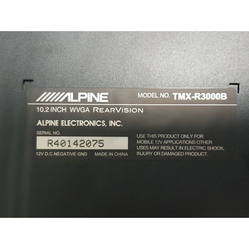 ALPINE Monitor TMX-R3000B | Shopee Malaysia