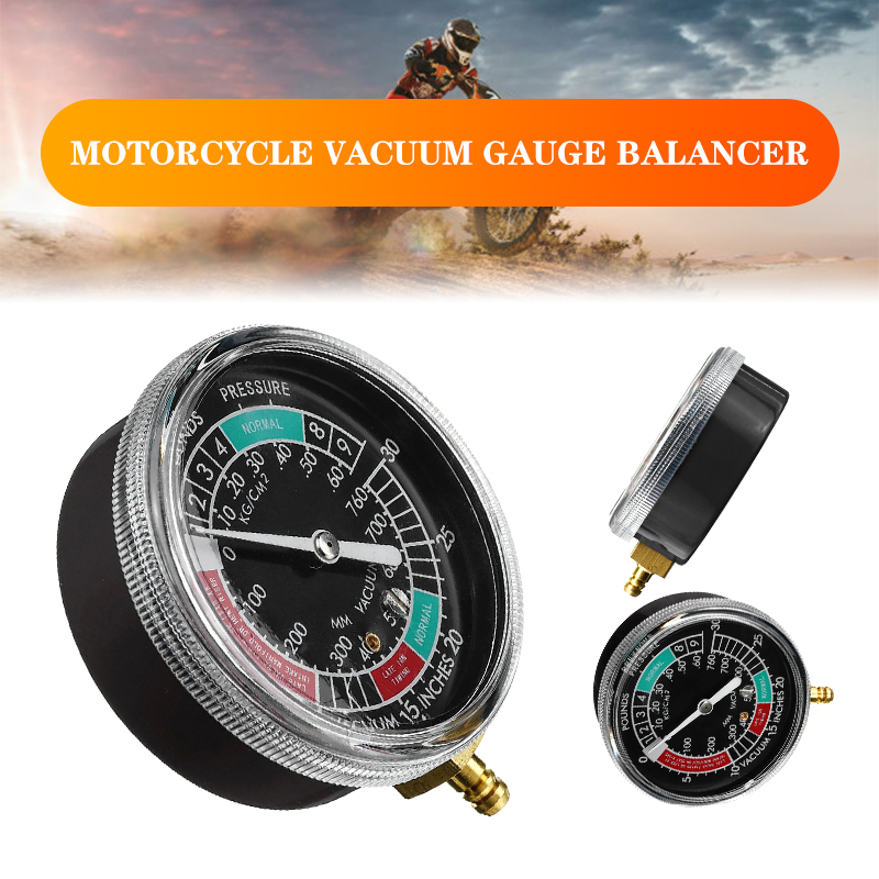 Car Motorcycle Fuel Vacuum Gauge Carburetor Carb Synchronizer Gauge