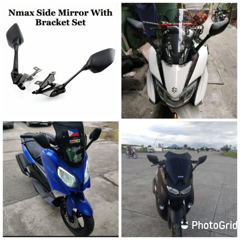 Nmax/Burgman/Easyride Bracket and R25 Sidemirror Set | Shopee Malaysia