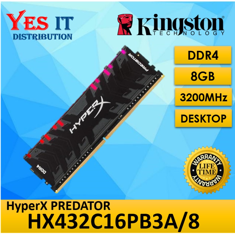 Hyperx predator rgb 8gb best sale ddr4 3200mhz