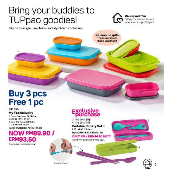 Tupperware Click To Go: Your Best Lunch Buddy  TupperBlog – eTuppStore  (PM) by Tupperware Brands Malaysia Sdn. Bhd. 199401001646 (287324-M)