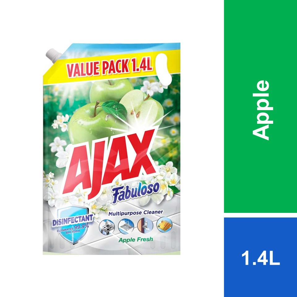 Ajax Fabuloso Multi Purpose Floor Cleaner Apple Refill 1.4L Shopee
