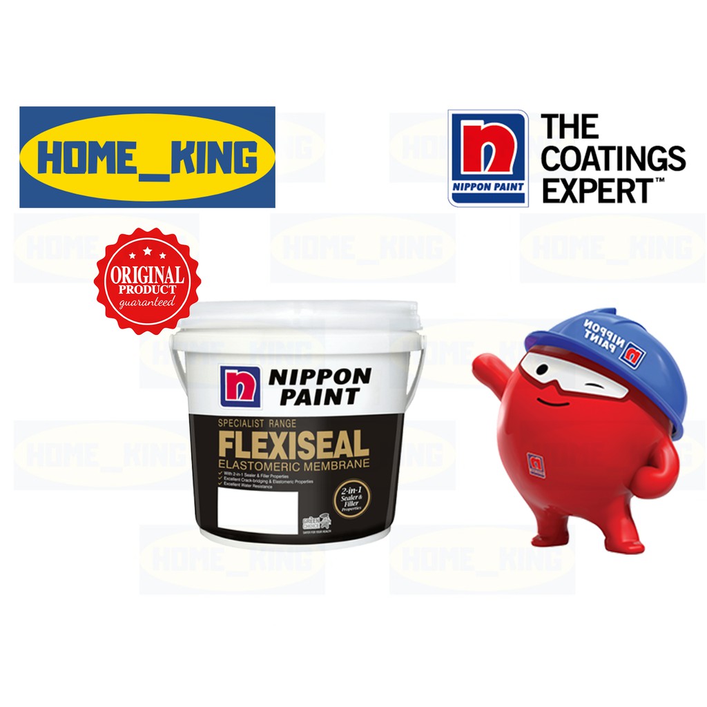 [100 ORIGINAL] 5KG Nippon Paint Flexiseal Elastomeric Membrane (Cat waterproof) Shopee Malaysia