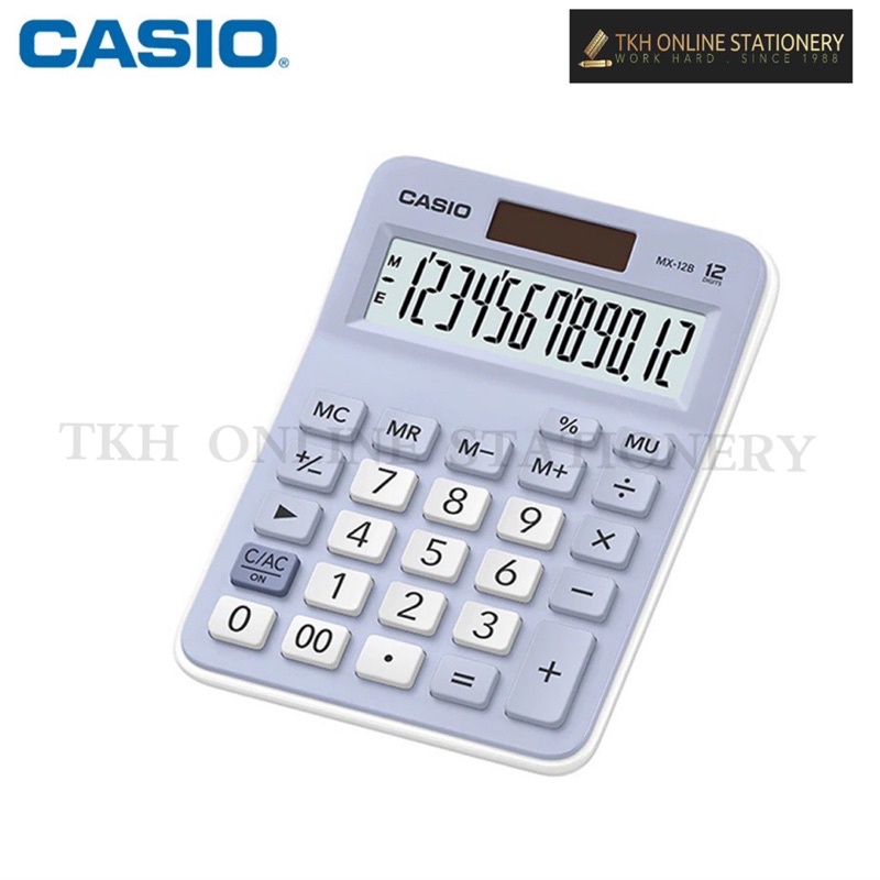 CASIO CALCULATOR MX-12B/CASIO 计算机(1 Pcs)(Light Blue ) | Shopee Malaysia