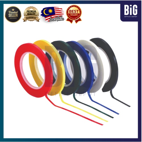 【READY STOCK】WHITEBOARD LINER TAPE 3MM X 25M 5MM X 25M 7MM X 25M