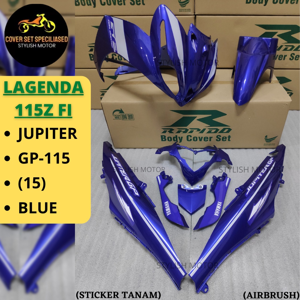 Sticker Tanamairbrush Rapido Cover Set Yamaha Srl115 Lagenda 115z Fi Jupiter Gp 115 15 Blue 4487