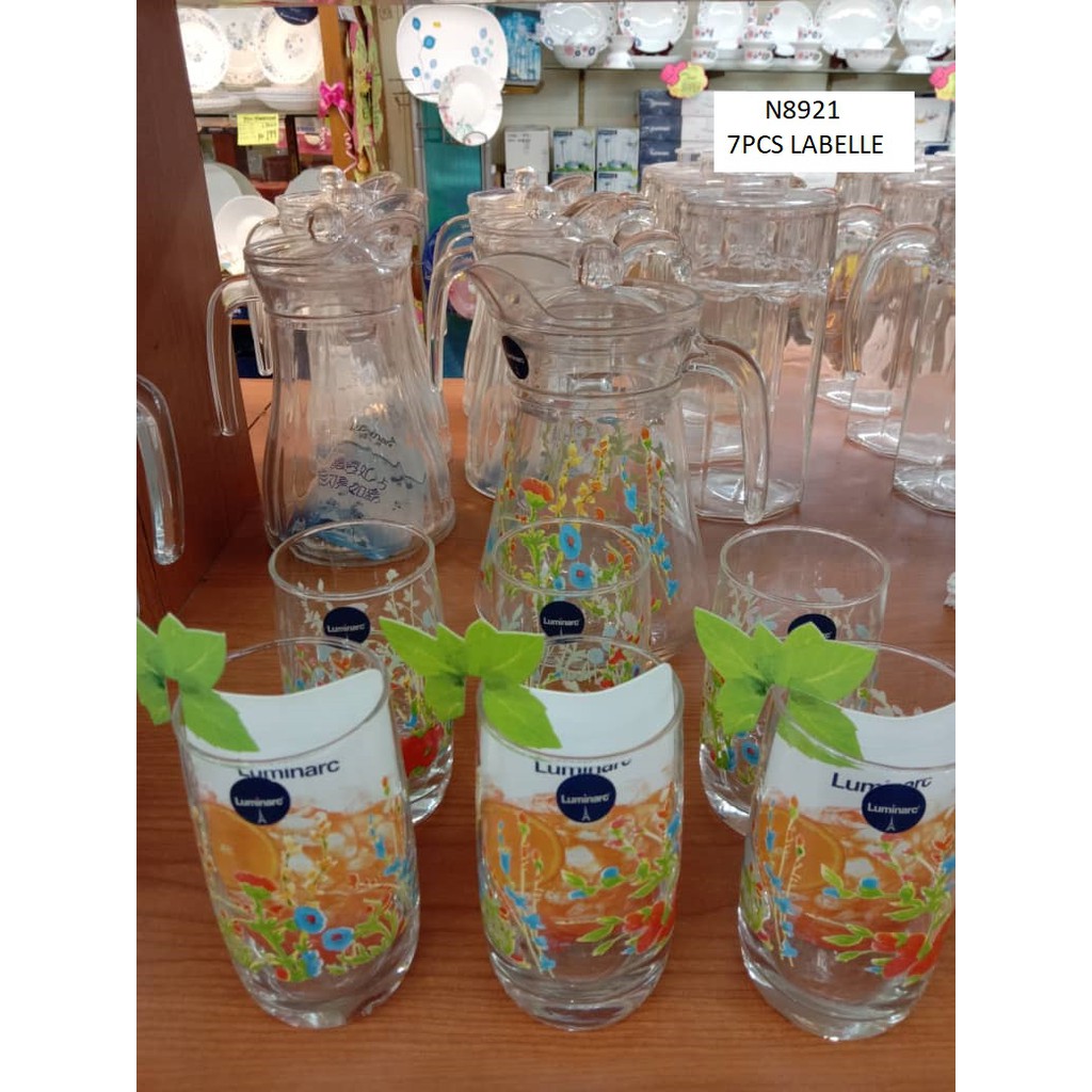 LUMINARC ROSE LABELLE WATER SET 7 PCS (N8921) Shopee Malaysia