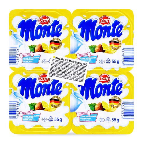 Monte Vanilla Flavored Milk Foam 55g x 4 Boxes [Newest Date] Shopee