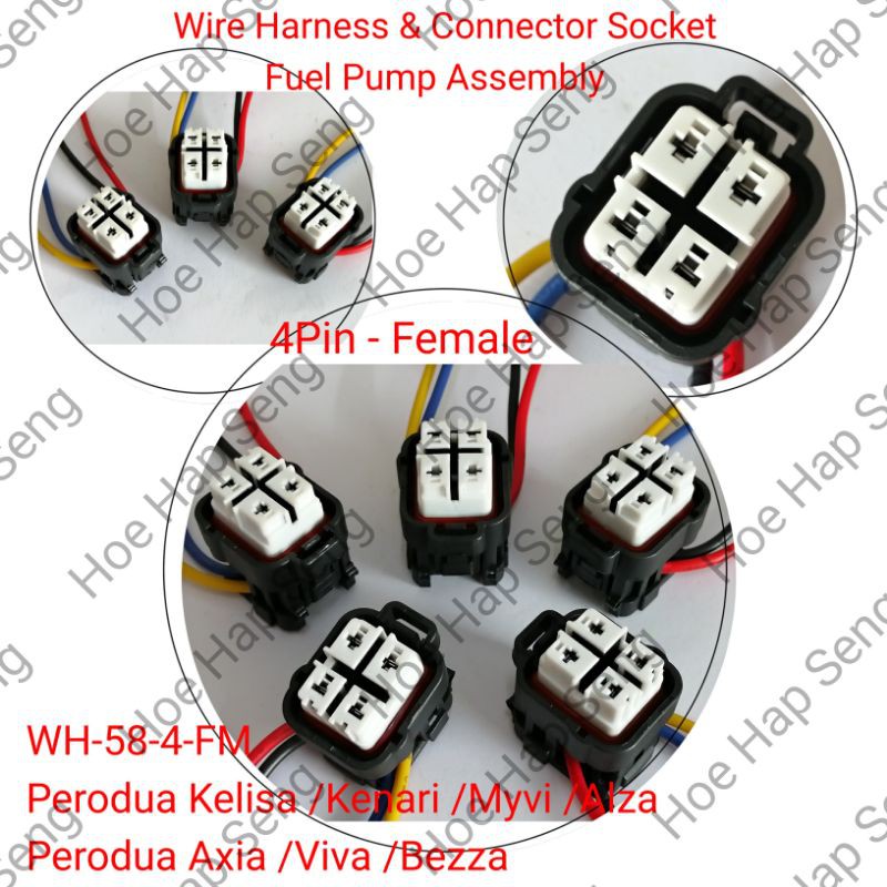 WH584FM Perodua Kelisa, Kenari, Kembara, Myvi Fuel pump Socket