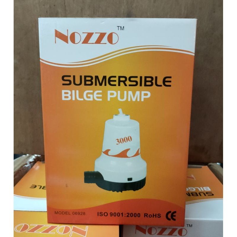 Marine DC BILGE PUMP NOZZO#Pump Bateri Bot#CKS 24V 3000GPH/submersible ...