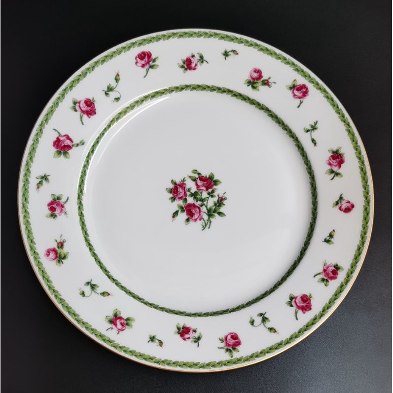 Bernardaud 26cm Made in France Vintage Aux Roses Dinner Plate