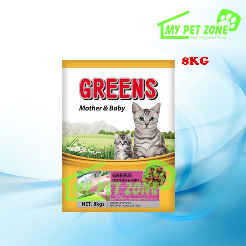Greens Mother Baby Cat Food Makanan Kucing 8KG Shopee Malaysia