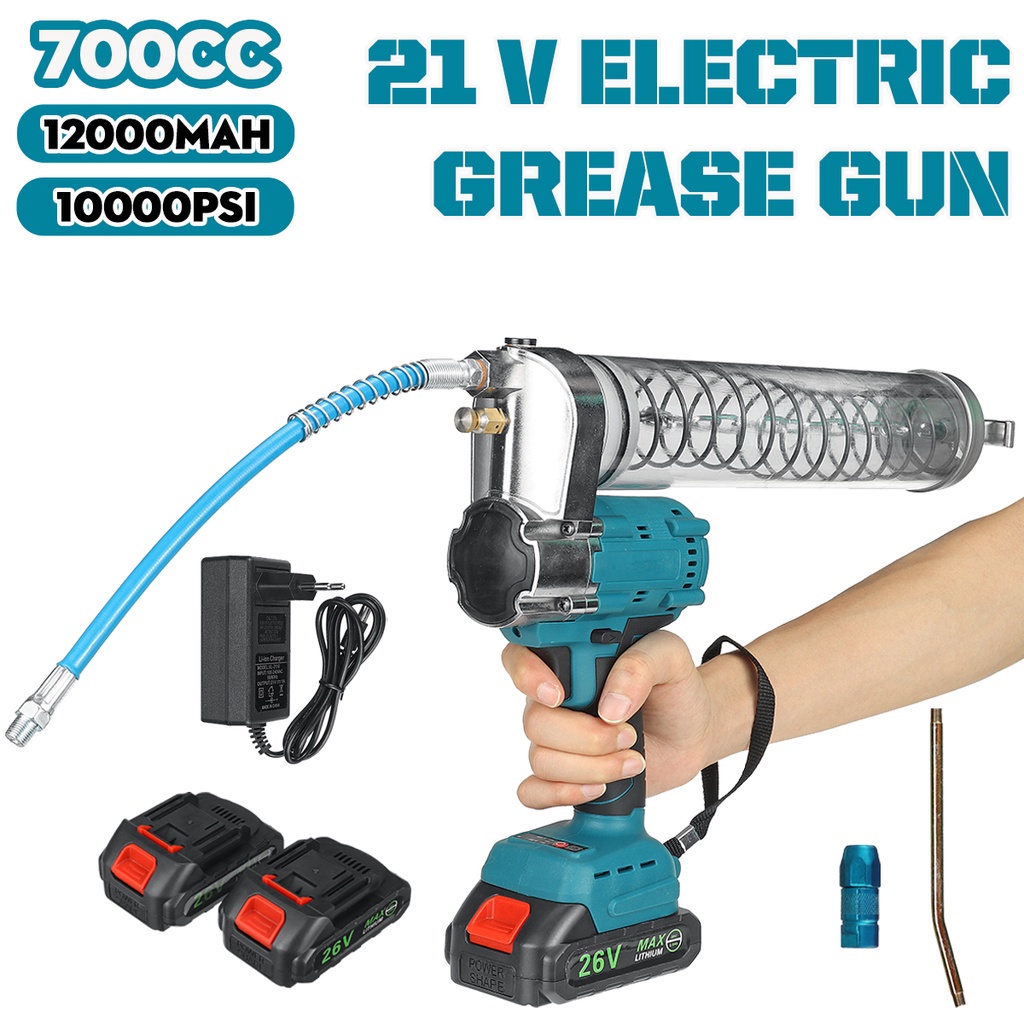 700CC Rechargeable Cordless Electric Grease Gun High Pressure Excavator