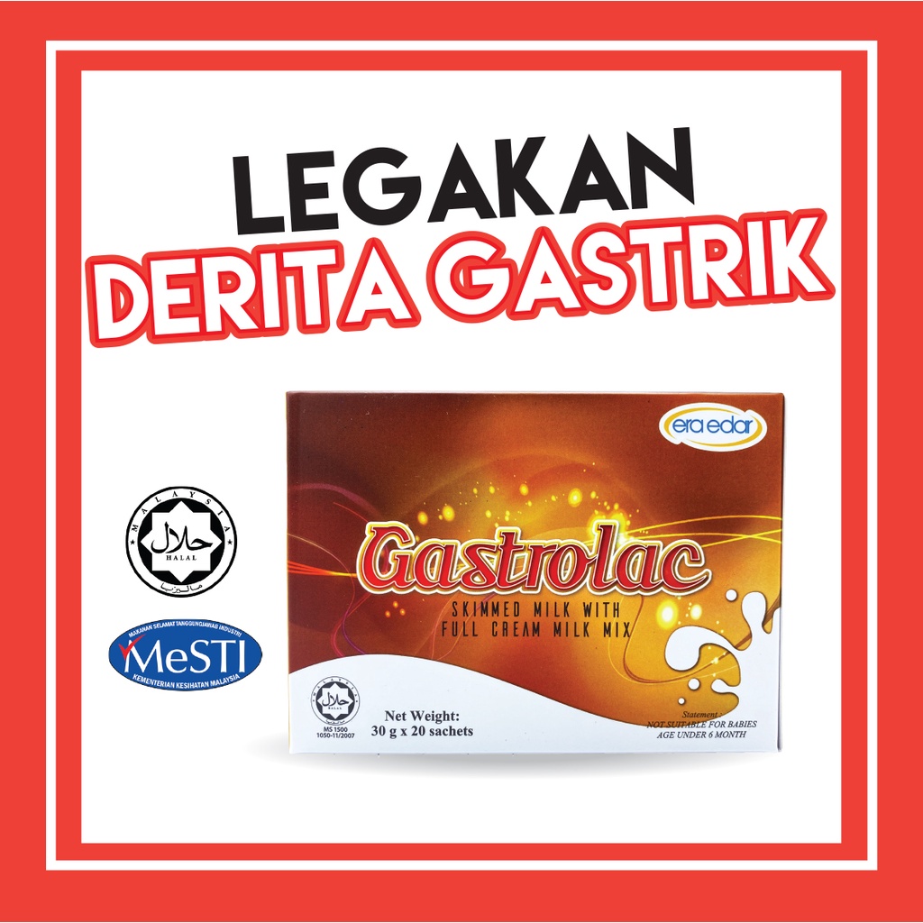 Susu Gastrolac Melegakan Gastrik GERD Pedih Ulu Hati Prebiotik Sendawa ...