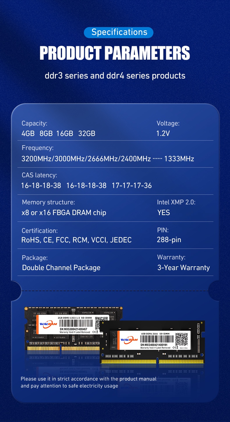 Walram Memoria DDR4 DDR3 Laptop RAM (8GB/4GB/16GB) | Shopee Malaysia