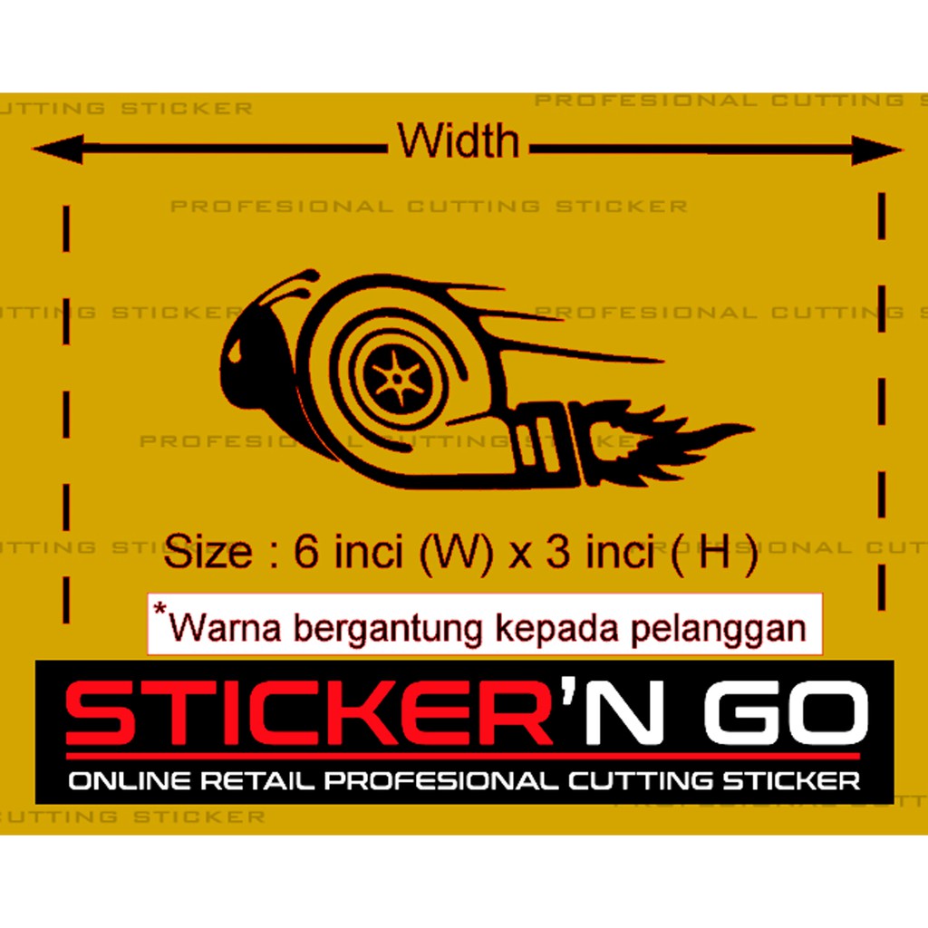 STICKER CUSTOM SNAIL SNELL TURBO DESIGN | Shopee Malaysia