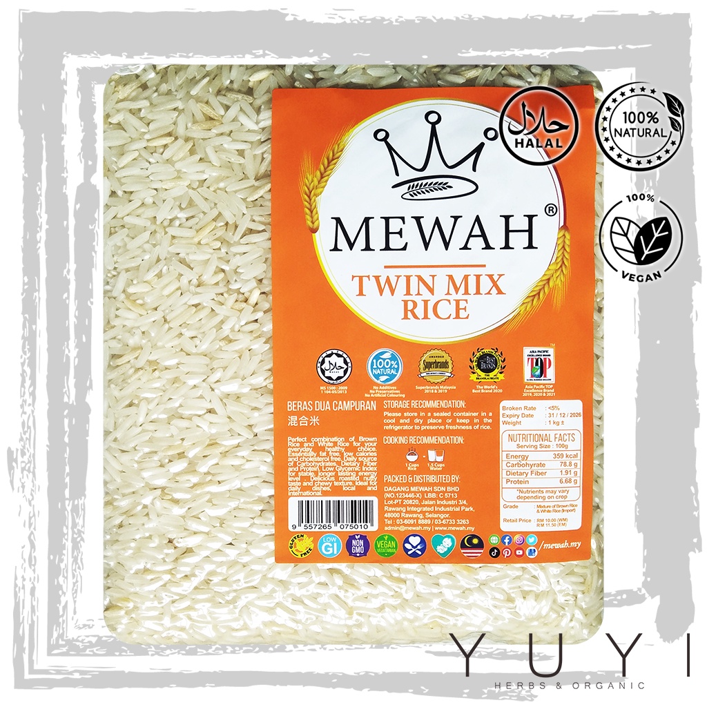 【Mewah】Twin-Mix Rice - 1kg | Shopee Malaysia