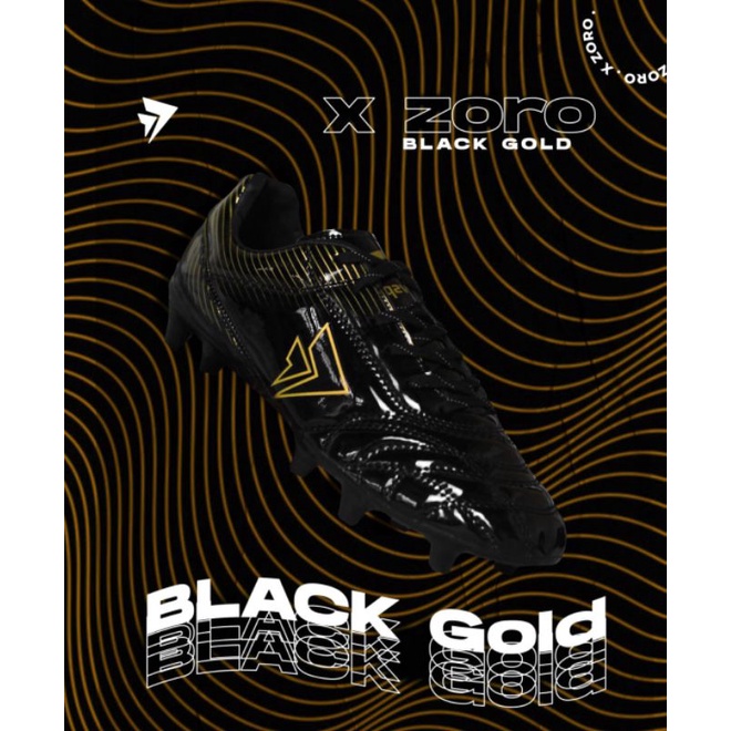 Original Sevspo X Zoro Black Gold Football Shoes Original Local Pride ...
