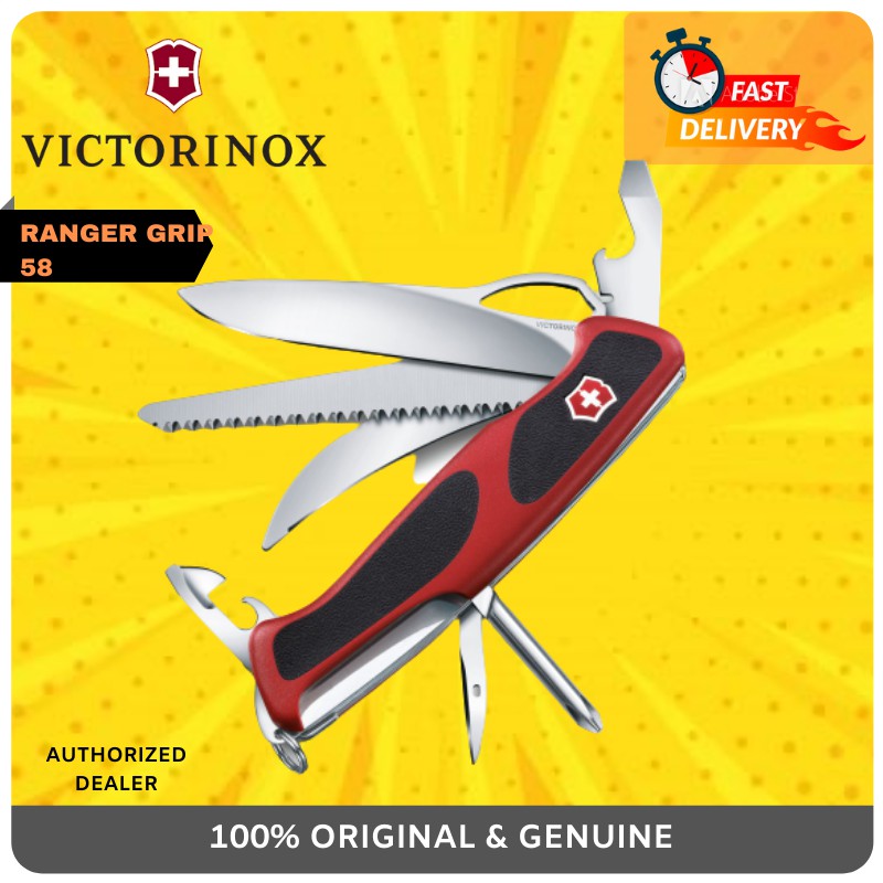 100 ORIGINAL Victorinox Ranger Grip 58 Hunter Multitool 0.9683.MC