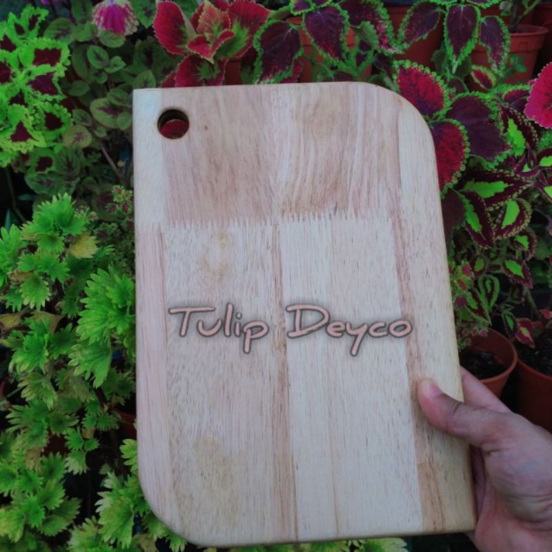 Papan Pemotong Kayu Getah, Cutting Board Rubberwood | Shopee Malaysia