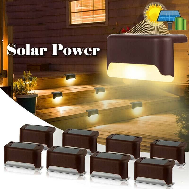 💥Ready Stock💥Solar Waterproof LED Step Outdoor Light Garden Pathway ...