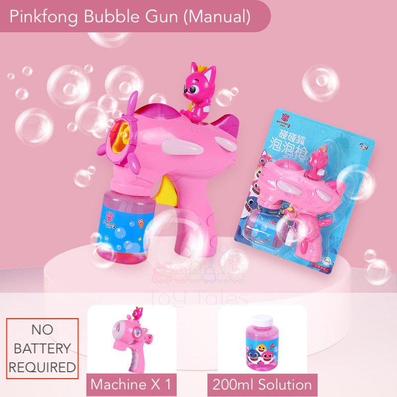 Pinkfong Baby Shark Automatic Bubble Gun Sound and Light Bubble Camera ...